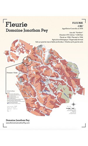 Domaine Jonathan Pey Fleurie Cru - Carte des sols thumb