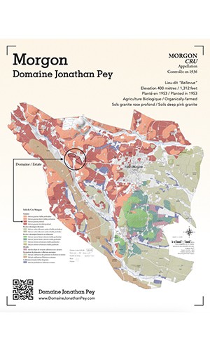 Domaine Jonathan Pey Morgon Cru - Carte des sols thumb